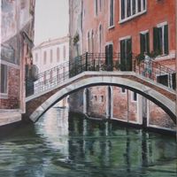Cutting Through painting by Irena Fraczek