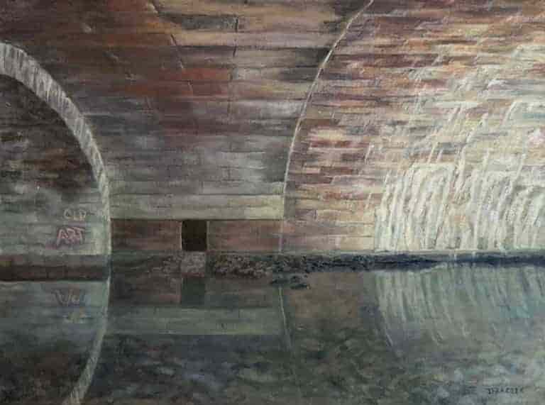 No.6 Underspass painting by Irena Fraczek