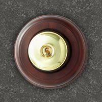 OB102 - One gang round Standen 2 way light switch