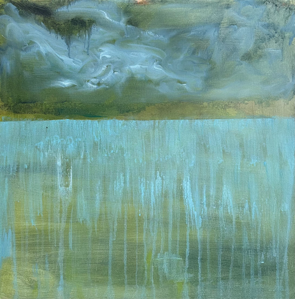 Plead for Me from a poem by Emily Bronte painting by Joy Bowhay