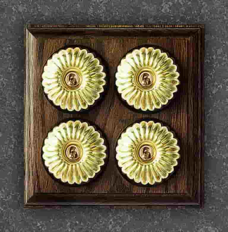 Four gang Osborne 2 way light switch