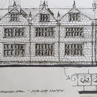 Preliminary sketch of East Riddlesden Hall