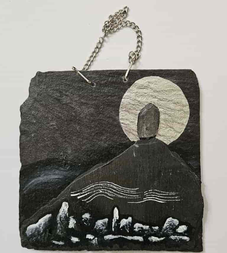 Standing Stone in moonlight