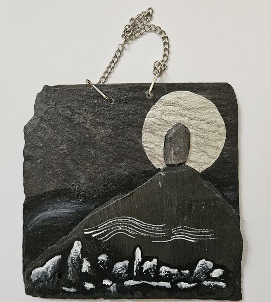 Standing Stone in moonlight