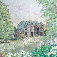 A Hand coloured study by Matthew Eyles