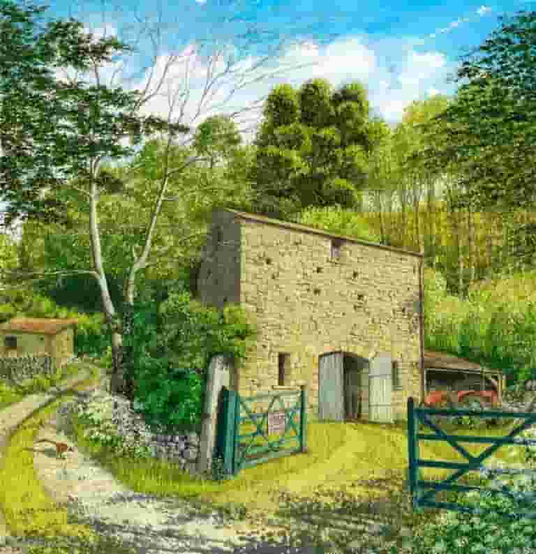 The Tall Barn and the Red Tractor