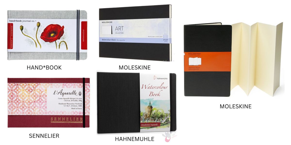Top 5 watercolour sketch books