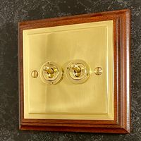 VSP202- Victorian Stepped Plate Double Toggle Switch 2 Way