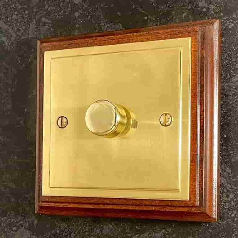 Victorian Stepped Plate Dimmer Switch 2 Way