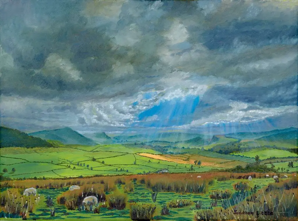 View from Sharp Haw towards Embsay