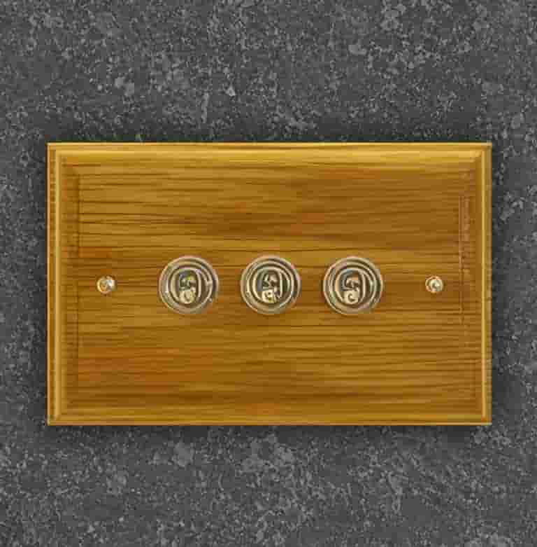 Three gang Albany 2 way light switch