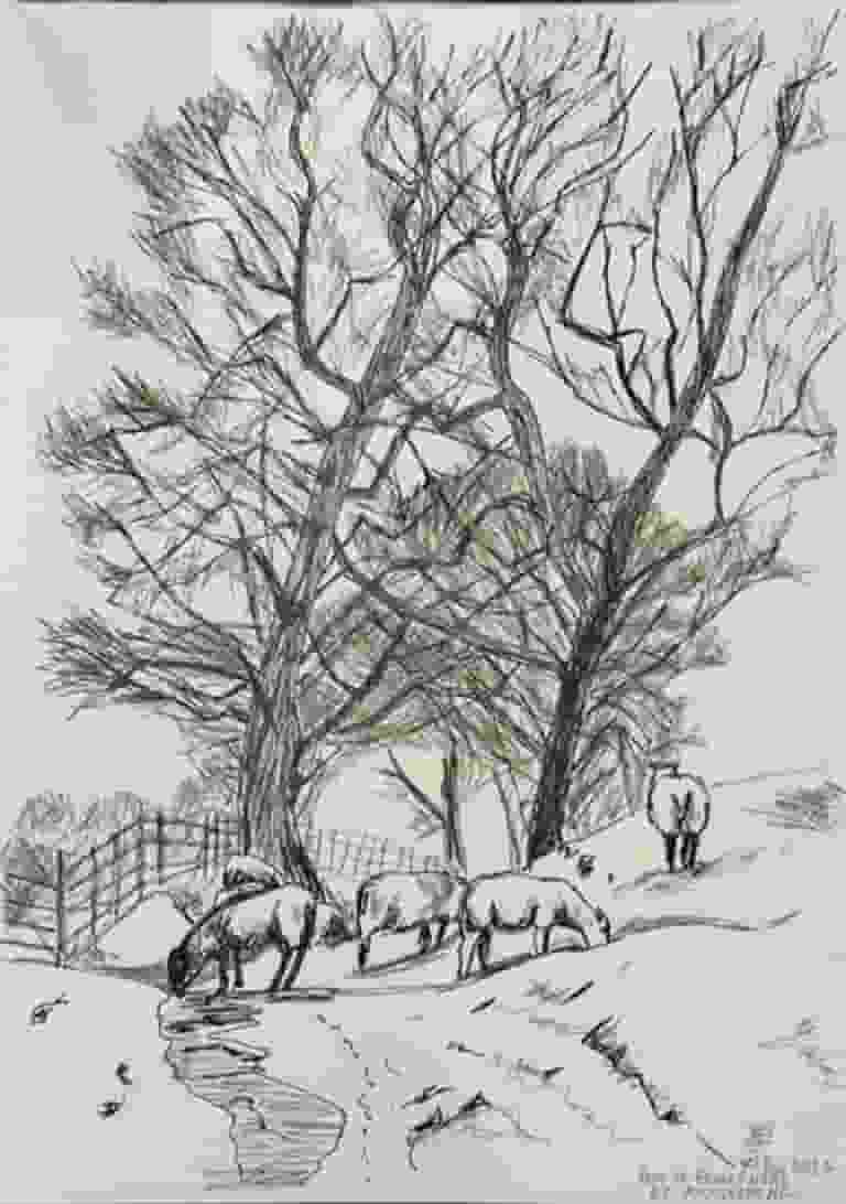 Study: Path leading to Friars Head near Mickleber Hill by Jonathan Little