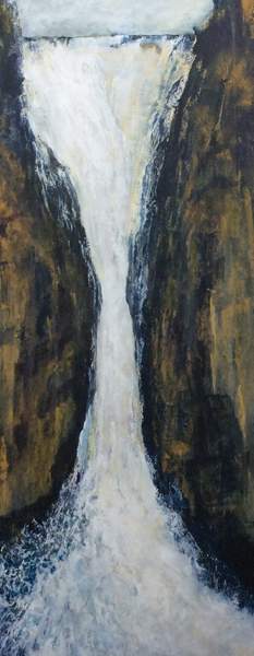 Part of the Catrigg Force series:  Emphasising the narrow gap and power of the water.